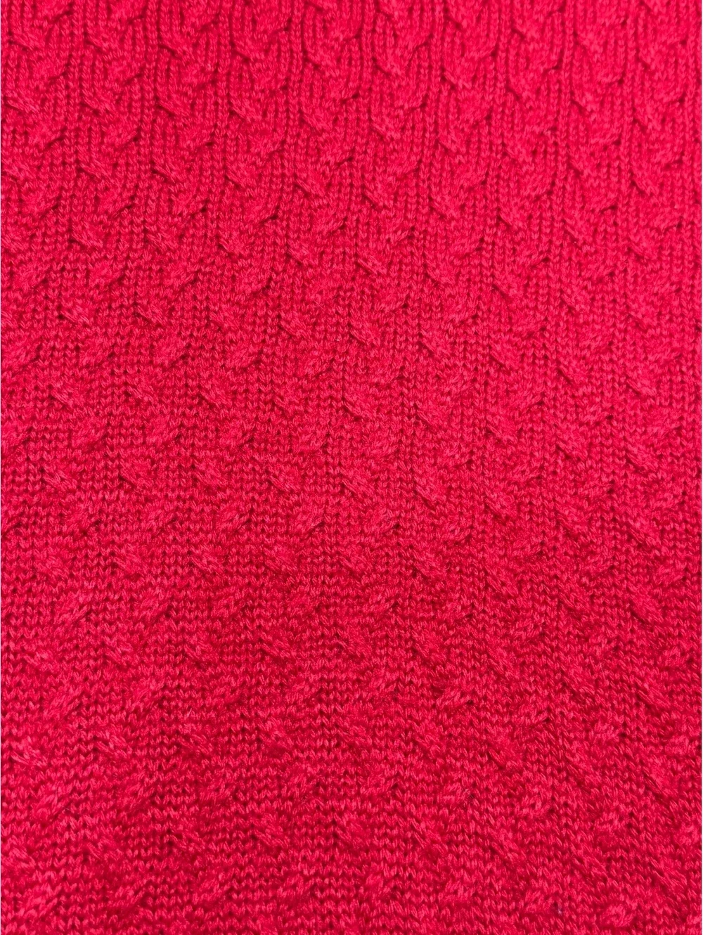 Alex Cannon Men’s M Red Wool Blend Textured Knit Crewneck Pullover Sweater